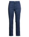 Kocca Woman Pants Navy Size 27 Cotton, Elastane In Blue
