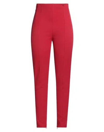 Kocca Woman Pants Red Size 10 Polyester, Elastane