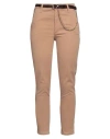 Kocca Woman Pants Sand Size 27 Cotton, Elastane In Beige