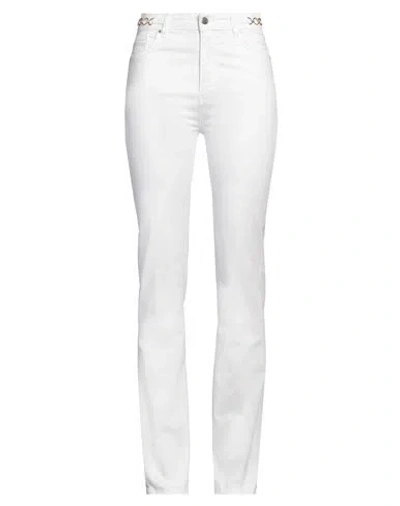 Kocca Woman Pants White Size 30 Cotton, Elastane