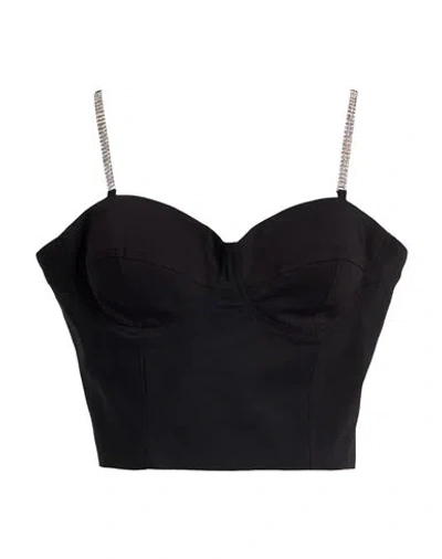 Kocca Woman Top Black Size L Cotton, Polyester, Elastane