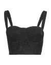 Kocca Woman Top Black Size M Polyamide, Cotton