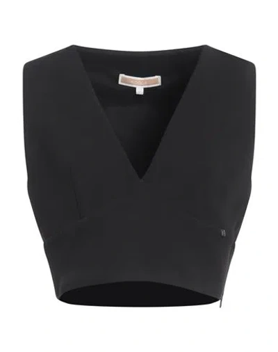 Kocca Woman Top Black Size L Polyester, Elastane
