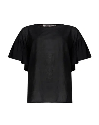 Kocca Woman Top Black Size M Cotton