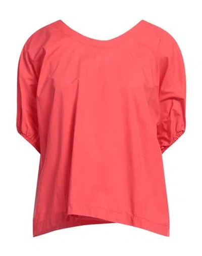 Kocca Woman Top Coral Size L Cotton In Red