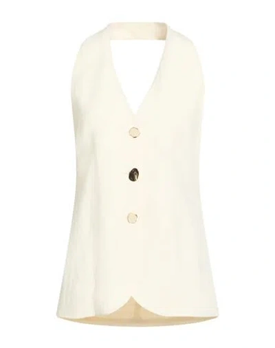 Kocca Woman Top Ivory Size M Viscose, Linen In Neutral