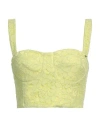Kocca Woman Top Lime Green Size M Polyamide, Cotton