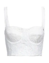 Kocca Woman Top White Size L Polyamide, Cotton In White