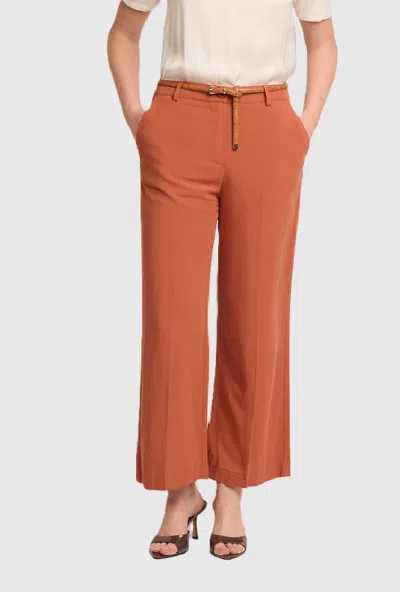 Kocca Women's Orange Pants In Animal Print