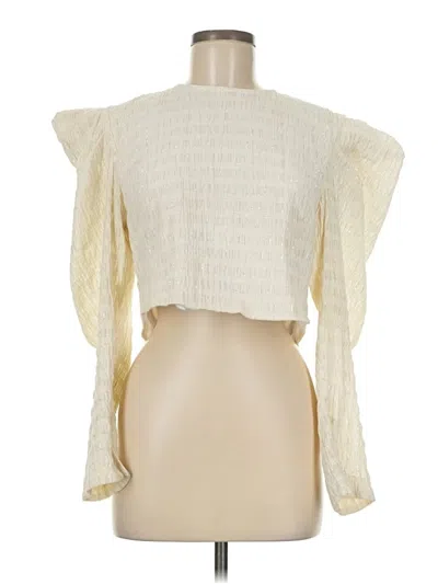 Pre-owned Koché 3/4 Sleeve Blouse In White