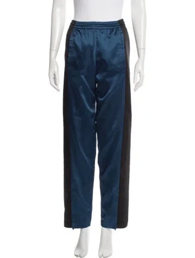 Pre-owned Koché Colorblock Pattern Wide Leg Pants In Black