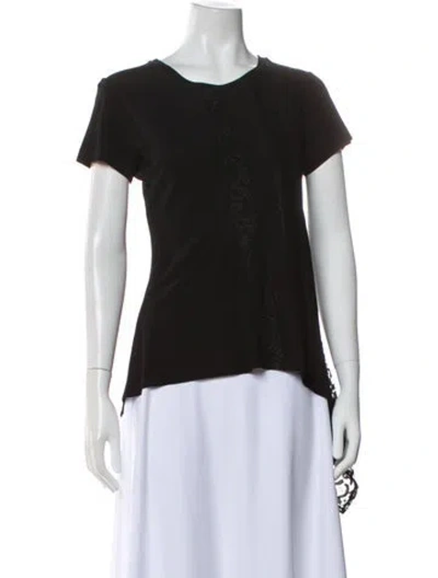 Pre-owned Koché Crew Neck Short Sleeve Top In Black