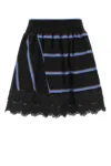 Koché Koche Embroidered Cotton Mini Skirt