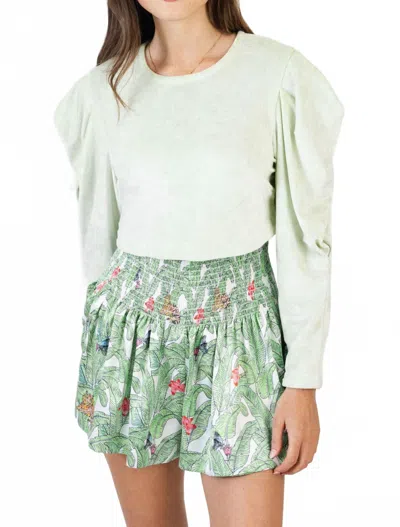 Koché Erica Mini Skirt In Paradise Green