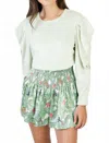 Koché Erica Mini Skirt In Paradise Green In Multi