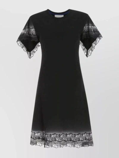 Koché Cotton Dress In Black