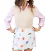 Koché Frankie Vest In Tan In White
