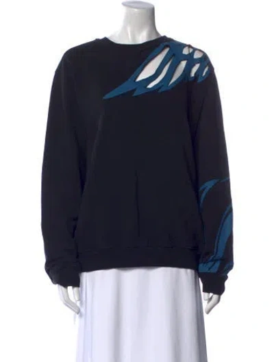 Pre-owned Koché Graphic Print Bateau Neckline Sweatshirt In Multi