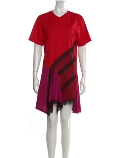 Pre-owned Koché Graphic Print Mini Dress In Multi