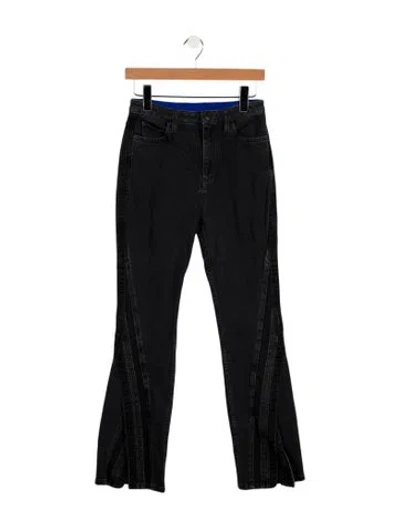 Pre-owned Koché High-rise Straight Leg Jeans In Gray