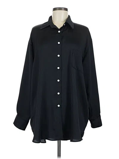 Pre-owned Koché Long Sleeve Blouse In Black