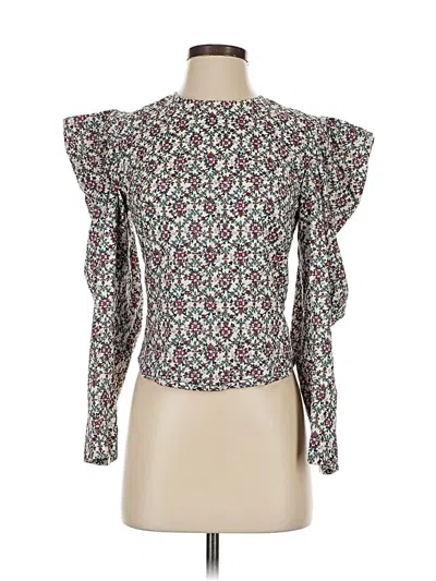 Pre-owned Koché Long Sleeve Blouse In White