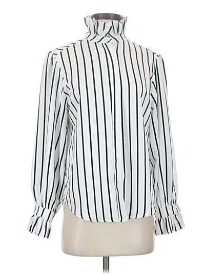 Pre-owned Koché Long Sleeve Blouse In White