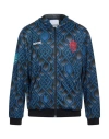 Koché Man Jacket Blue Size M Polyester, Cotton, Elastane In Blue