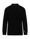 Koché Man Polo Shirt Black Size S Viscose, Polyamide, Elastane, Polyester In Black