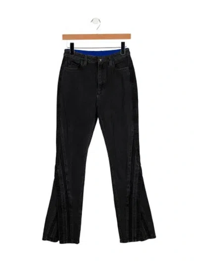 Pre-owned Koché Mid-rise Straight Leg Jeans In Black