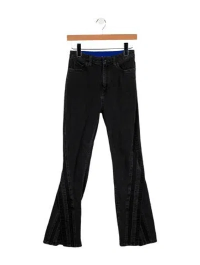 Pre-owned Koché Mid-rise Straight Leg Jeans In Gray