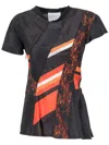 Koché Patchwork T-shirt In Black