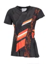 Koché Patchwork T-shirt In Black