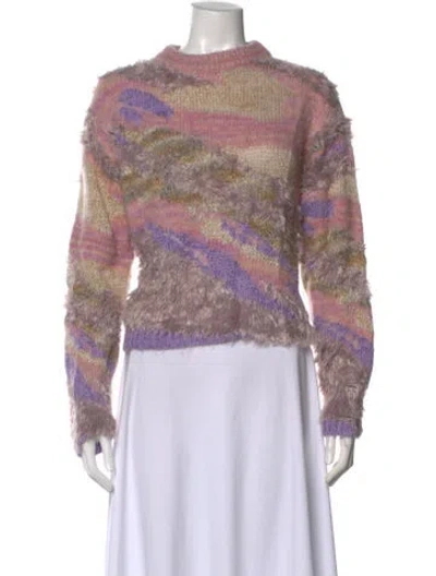 Pre-owned Koché Patterned Mock Neck Sweater In Multi
