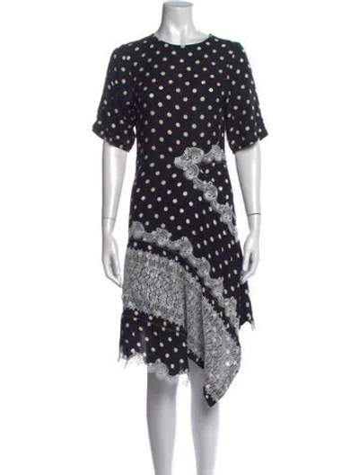 Pre-owned Koché Polka Dot Print Mini Dress In Black