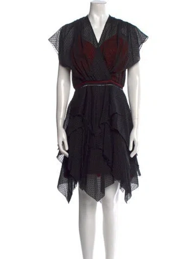 Pre-owned Koché Printed Knee-length Dress In Black