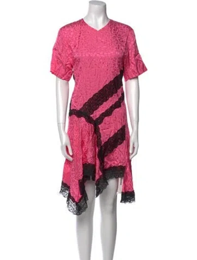 Pre-owned Koché Printed Mini Dress In Pink