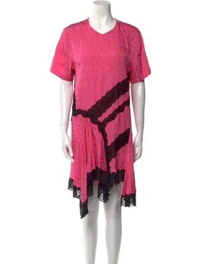 Pre-owned Koché Printed Mini Dress In Pink