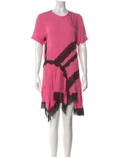 Pre-owned Koché Printed Mini Dress In Pink