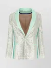 Koché Sequins Blazer Iridescent Finish