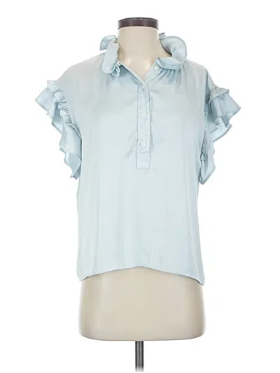 Pre-owned Koché Short Sleeve Blouse In Blue