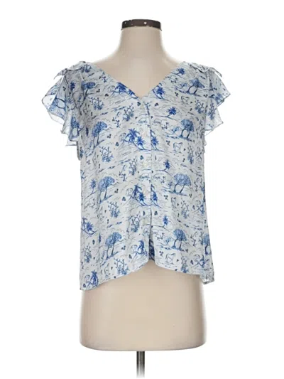 Pre-owned Koché Short Sleeve Blouse In Blue