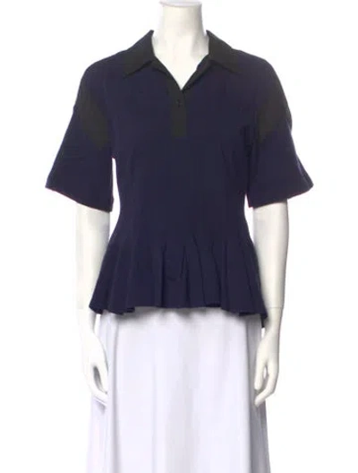 Pre-owned Koché Short Sleeve Polo In Black