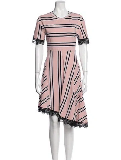Pre-owned Koché Striped Knee-length Dress In Multi