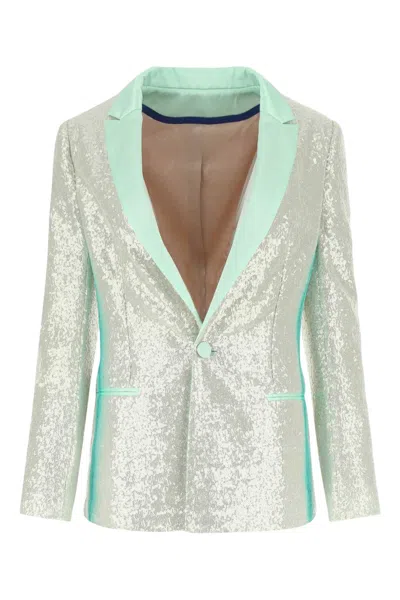 Koché Sequins Blazer Iridescent Finish In Multicoloured