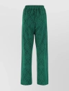 KOCHÉ VELVET JOGGERS WITH ELASTIC WAISTBAND AND JACQUARD PATTERNED STYLE