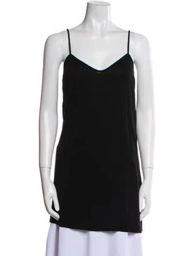 Pre-owned Koché V-neck Sleeveless Top In Black