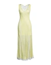Koché Woman Maxi Dress Yellow Size M Viscose, Polyamide In Yellow