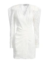 Koché Woman Mini Dress White Size L Viscose, Polyamide In White