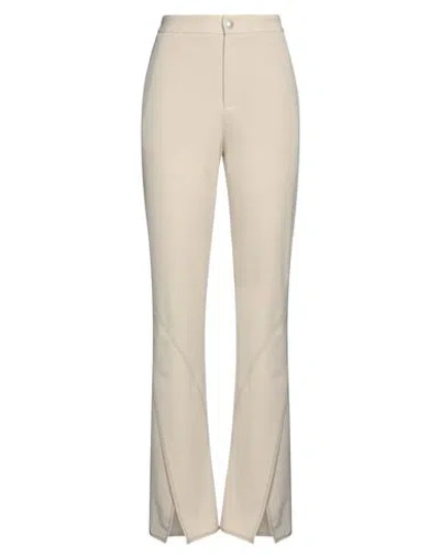 Koché Woman Pants Beige Size Xs Polyester, Virgin Wool, Elastane